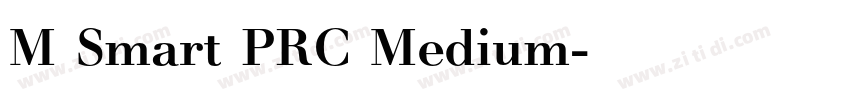 M Smart PRC Medium字体转换